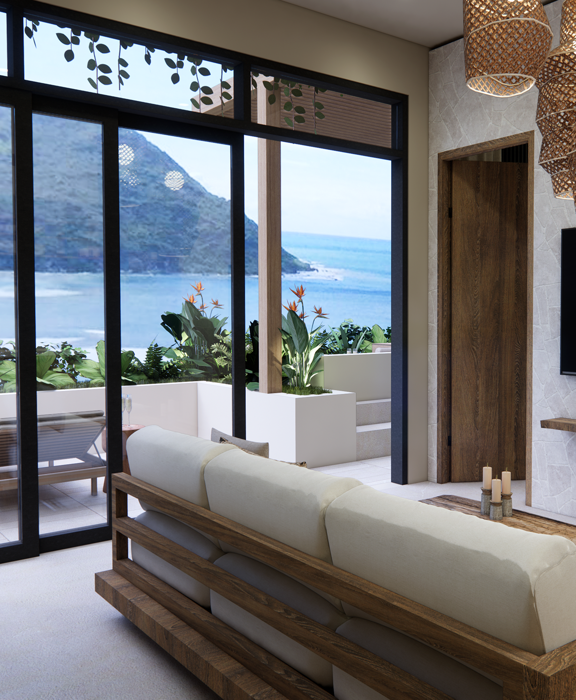 Villa en primera línea de playa