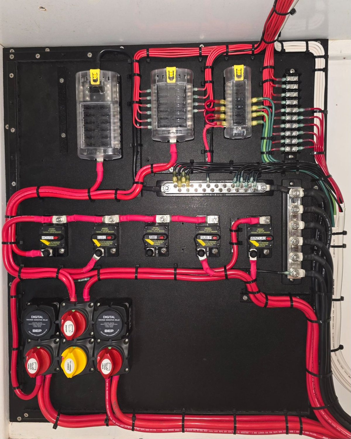 ZipStik marine electrical panel install