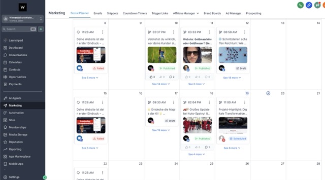 Social Media & Content Detail