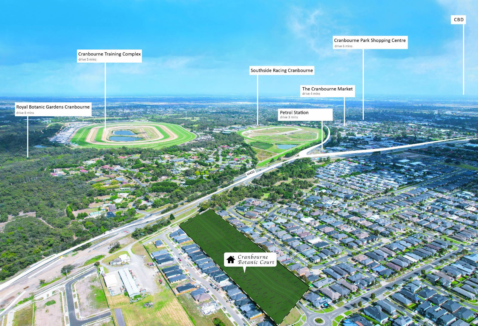 Premium land estate view