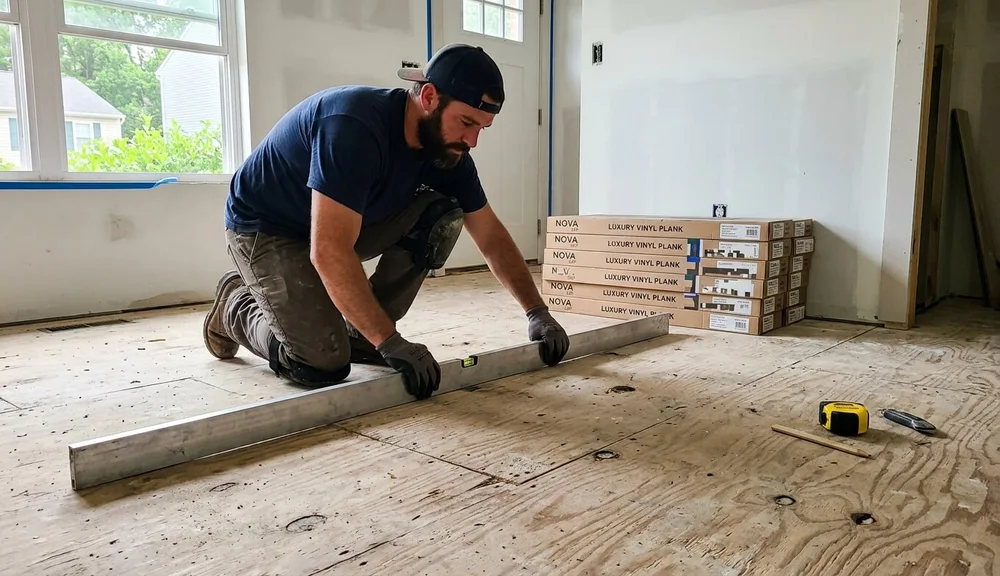 Click-Lock LVP Installation projects in Centreville VA showcasing beautiful flooring transformations