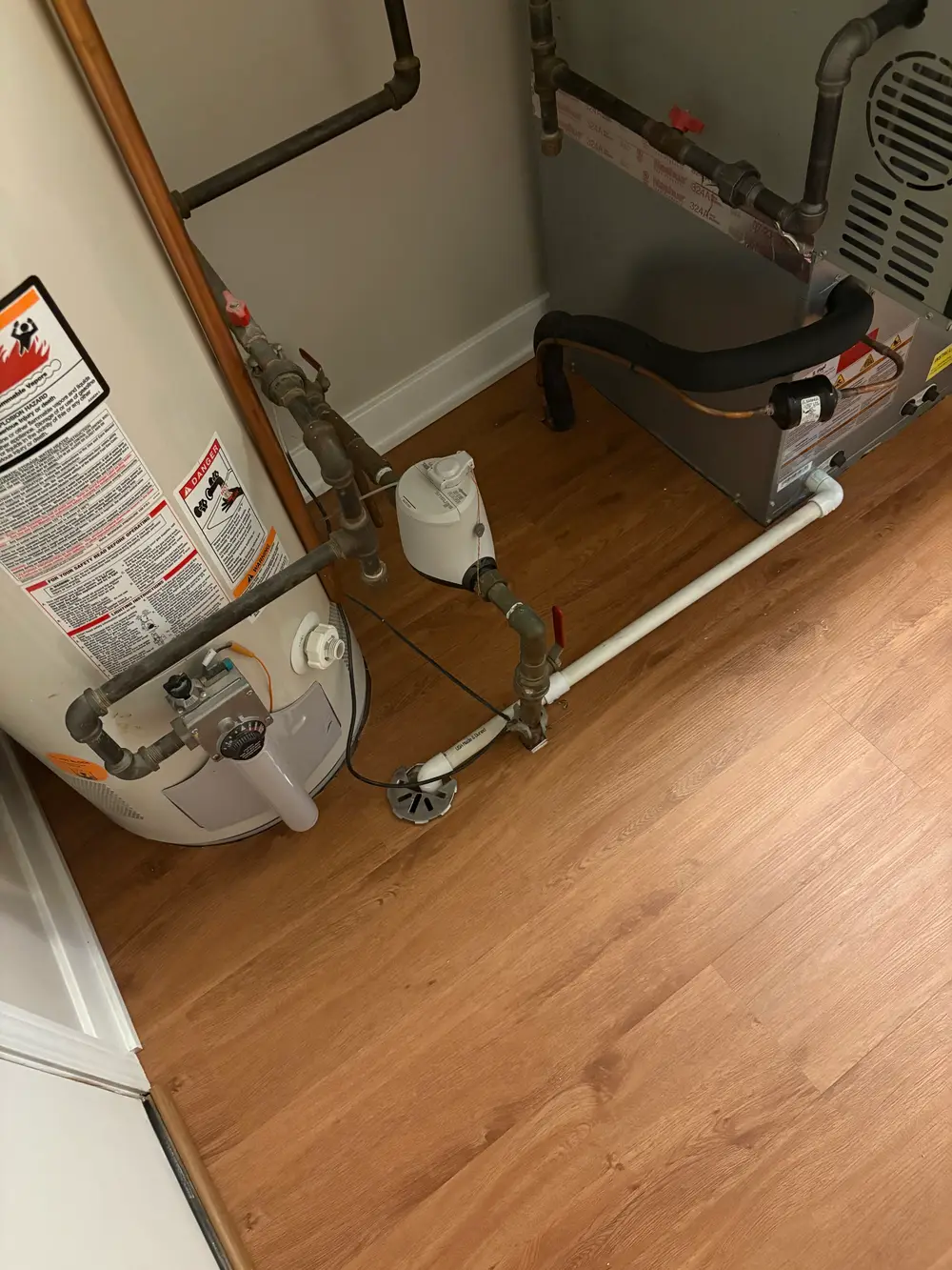 Flooring installation in a modern home in Plainfield, IL.