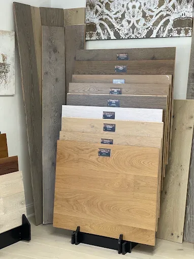 Luxurious wood flooring installation in a Naples home with polished hardwood and modern decor enhancing the space.