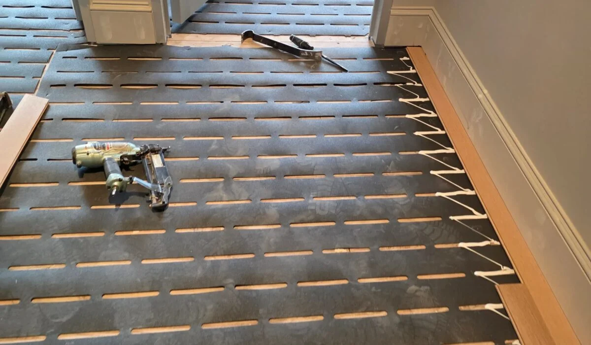 LVP installation over concrete projects in Centreville VA showcasing modern flooring designs and options