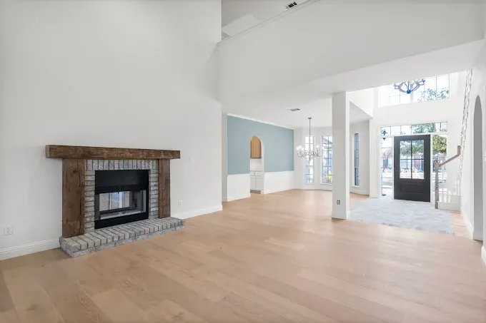 Home remodeling project in Austin, TX showcasing a modern and elegant living space without any people present.