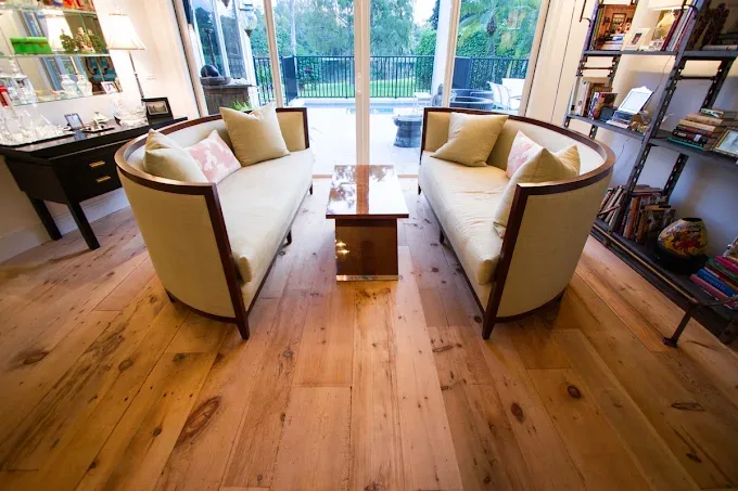 Flooring options displayed in a showroom in Orlando, FL.