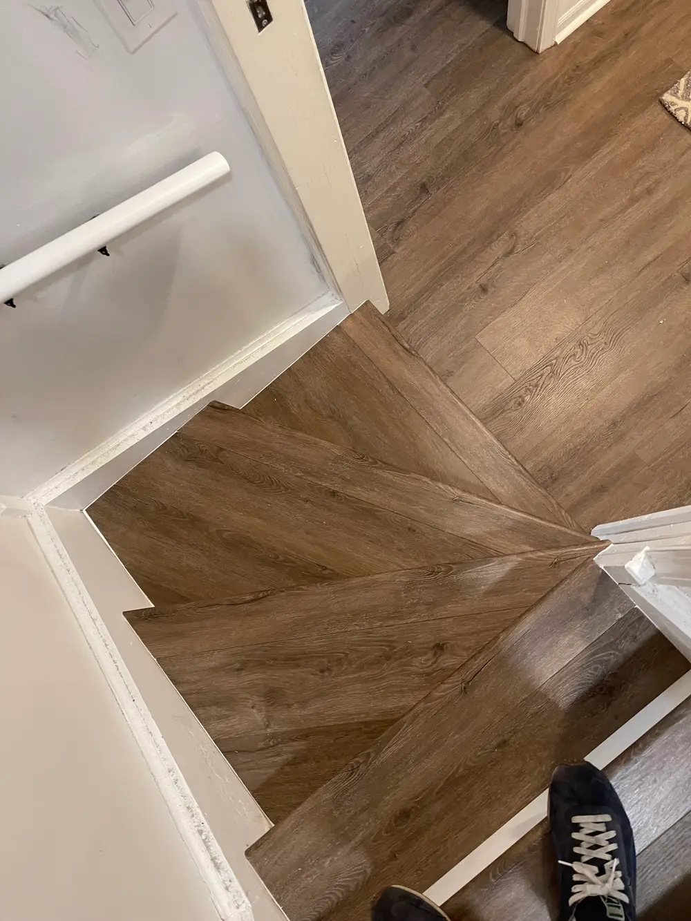 Flooring in La Grange Park, IL showcasing a modern design and warm color palette.