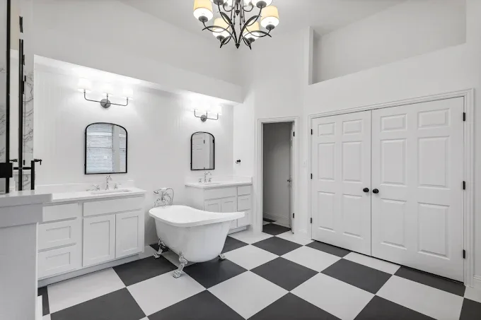 Completed home remodeling in Austin, TX showcasing modern design and vibrant interior spaces with stylish finishes.