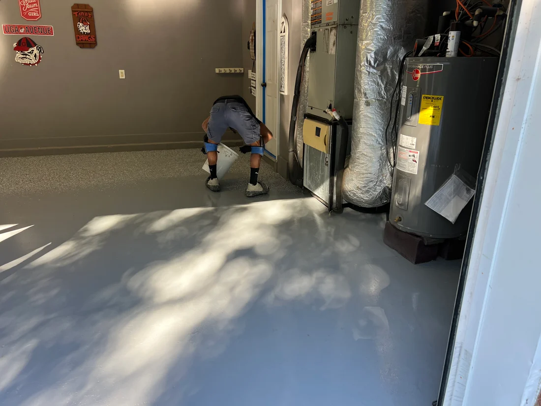 Flooring installation in a modern home setting in Gainesville, FL.