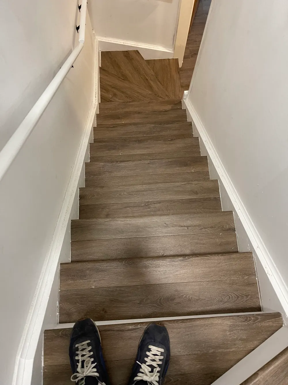 Flooring installation in a modern home in Western Springs, IL.