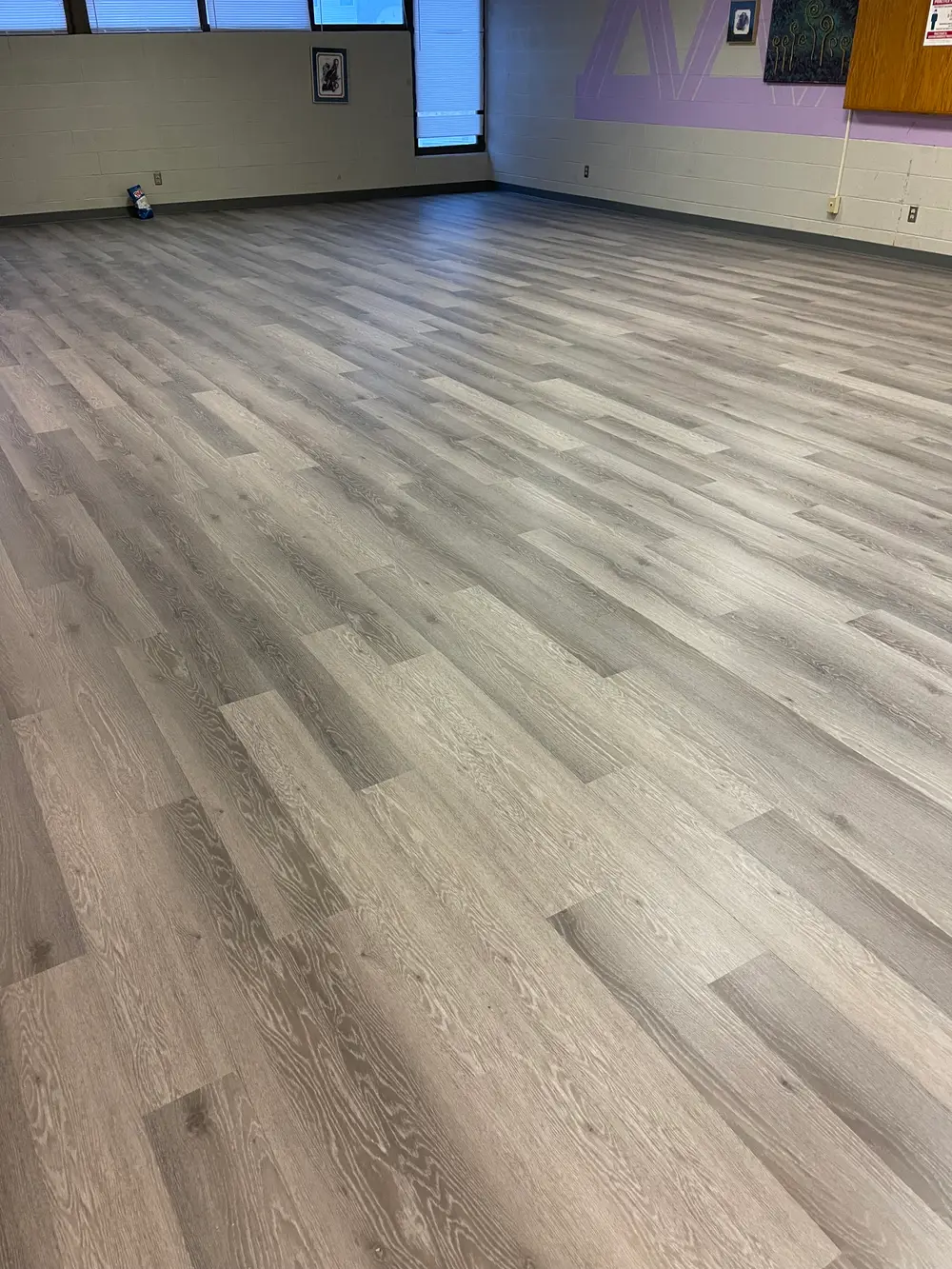 Flooring in Hinsdale, IL showcasing a modern design with warm tones and natural wood textures.