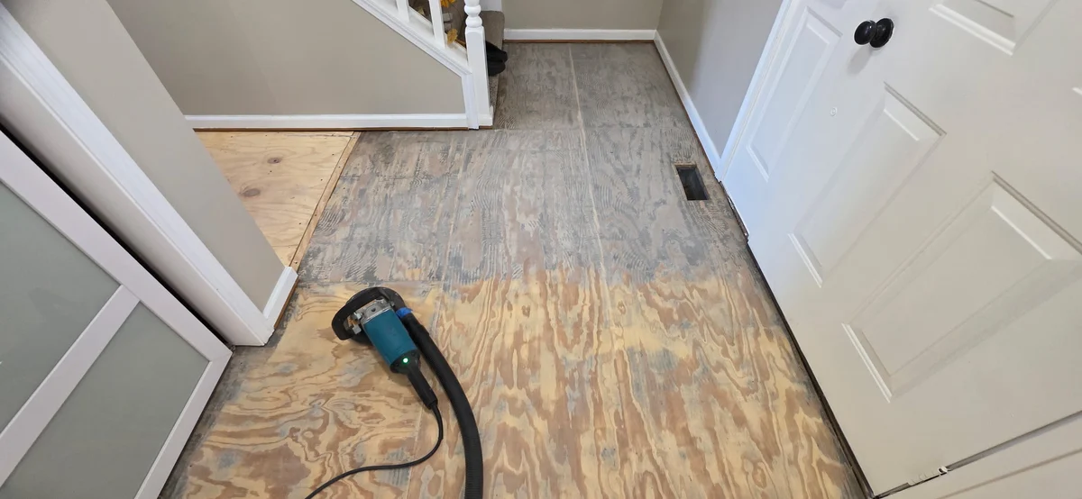Flooring options displayed in a showroom in Lombard, IL.