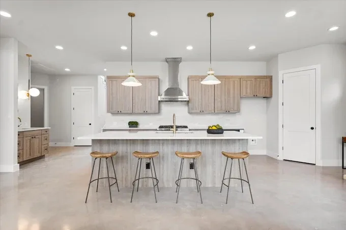 Completed home remodeling project in Austin, TX featuring modern design and elegant interior spaces.