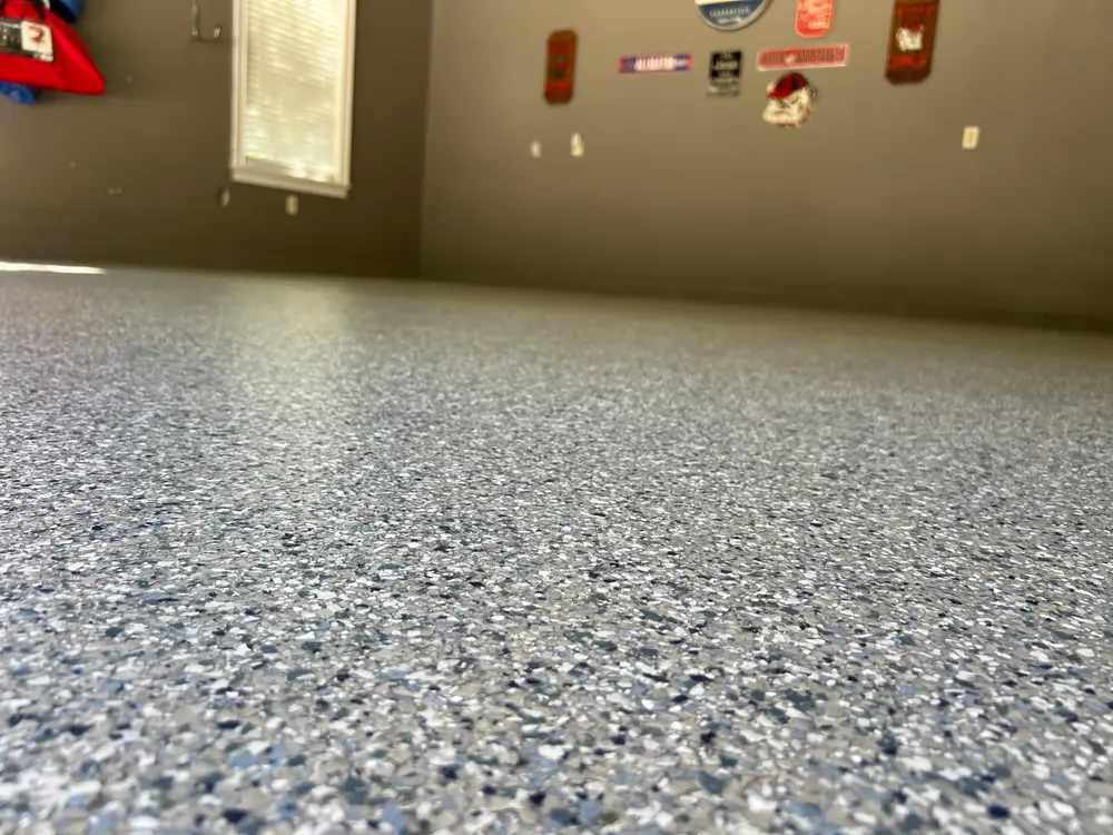 Flooring options displayed in a showroom in St. Johns, FL.