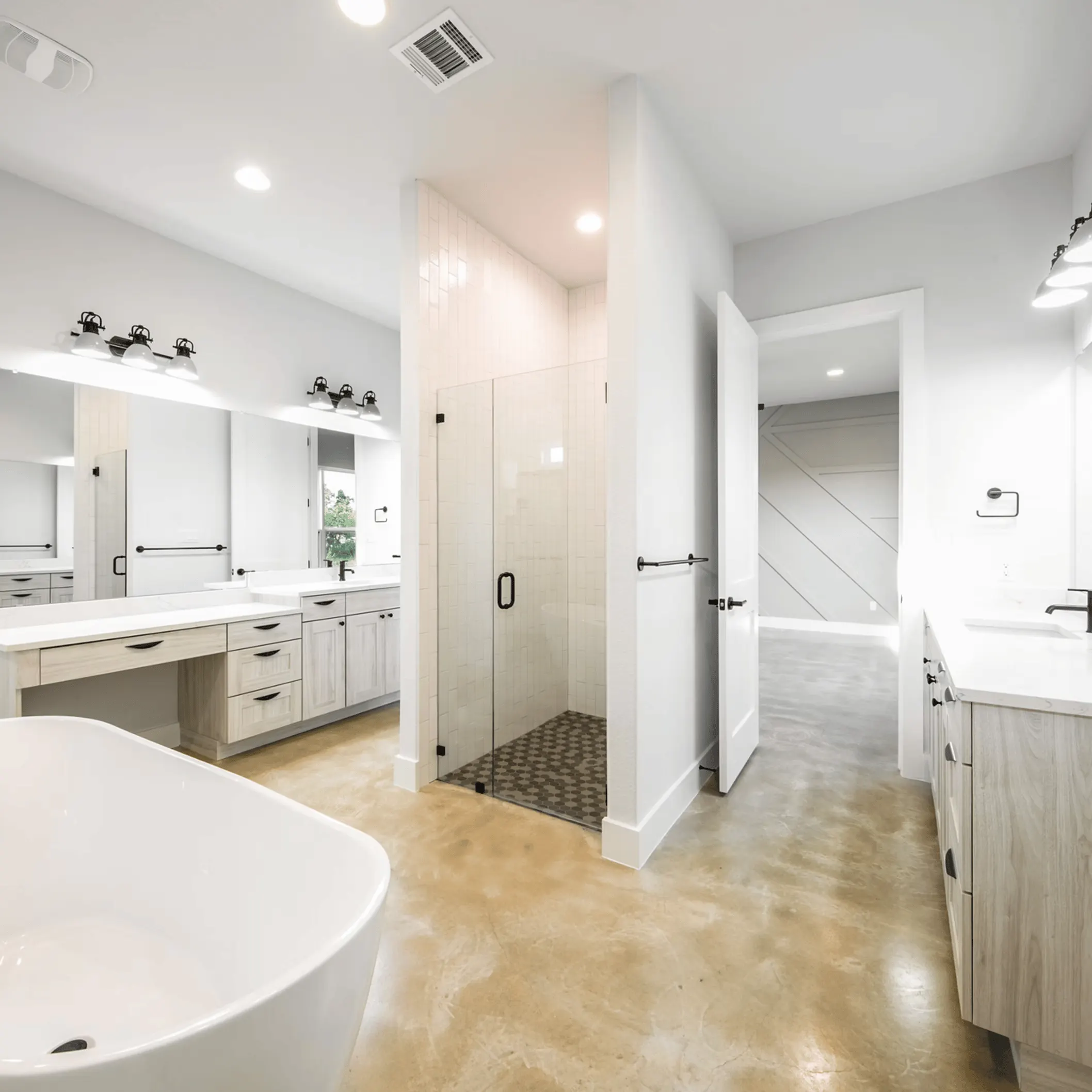 Home Remodeling in Cedar Valley, TX showcasing modern kitchen and living room renovations.