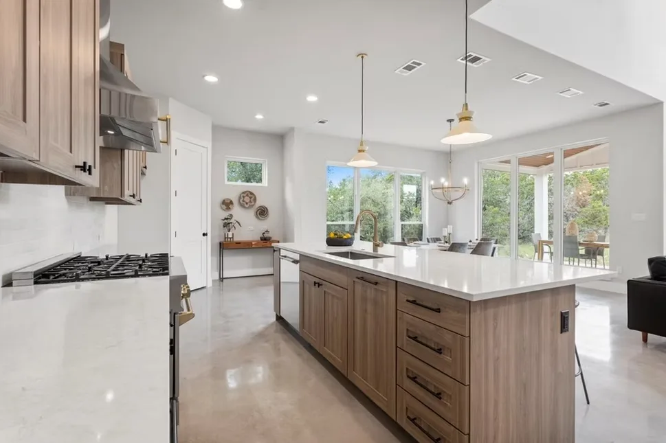 Beautifully remodeled home interior in Austin, Texas featuring modern design and stylish decor elements.