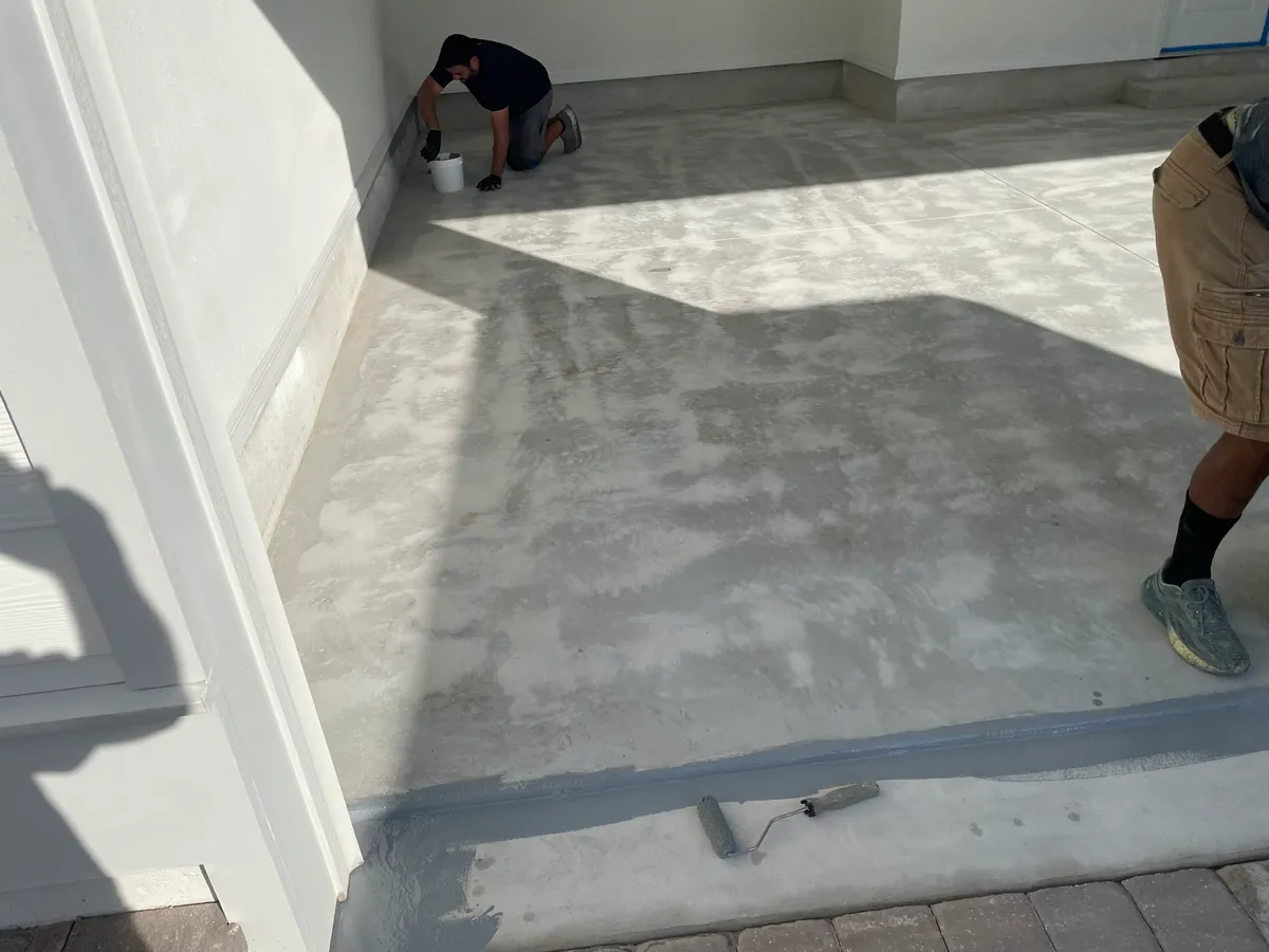 Flooring installation in a modern home in Baldwin, FL.