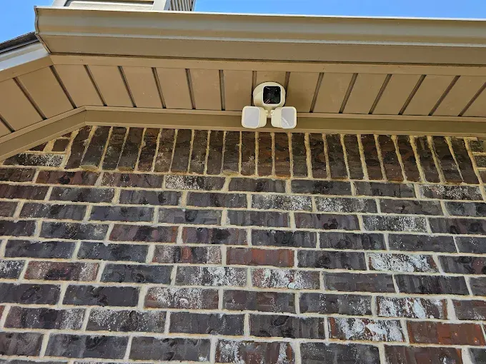 Completed electrical installation in Fort Worth, TX showcasing professional workmanship and precision details.