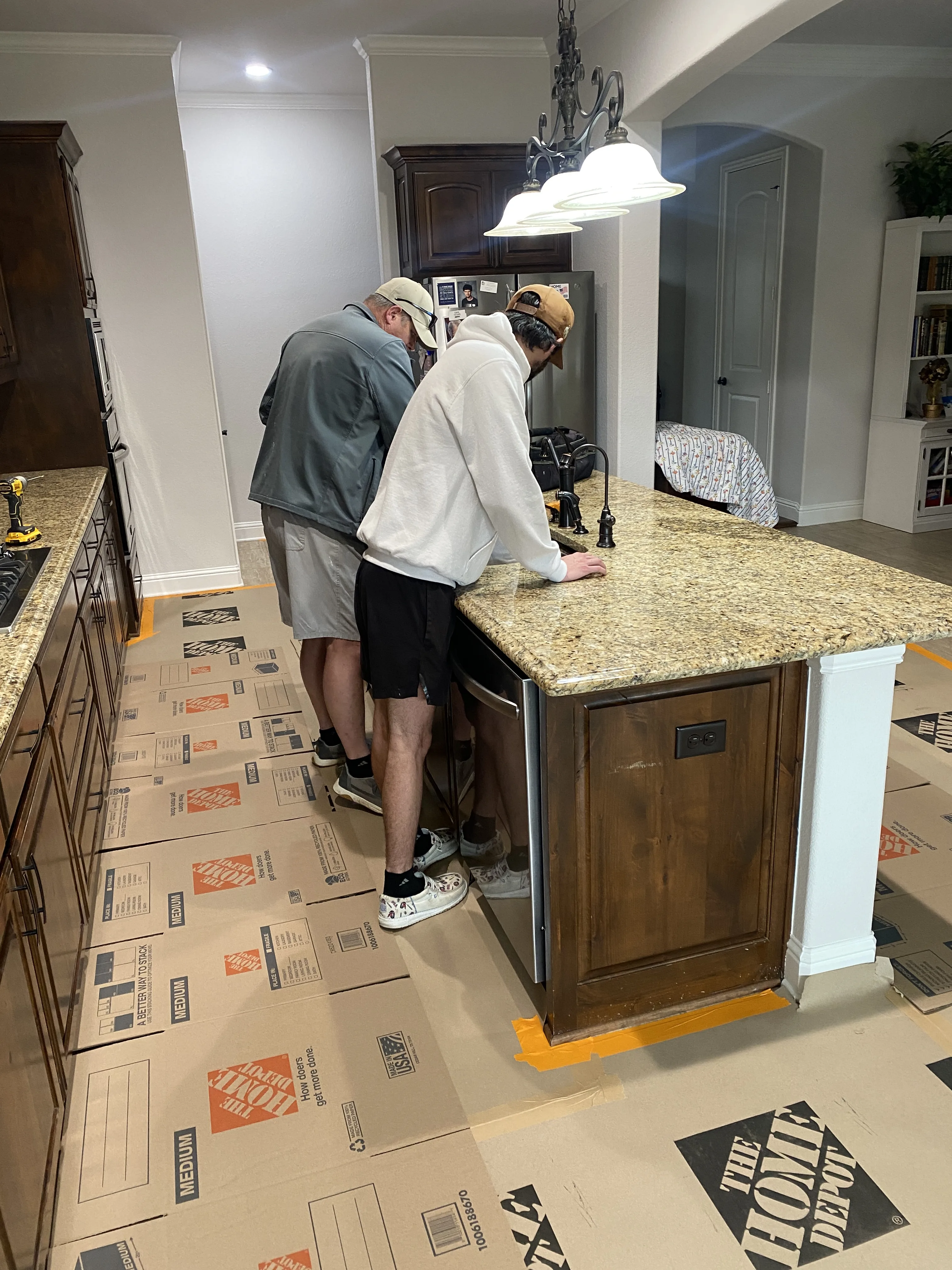 Completed home remodeling interior in Fort Worth TX featuring modern design, elegant decor, and inviting ambiance