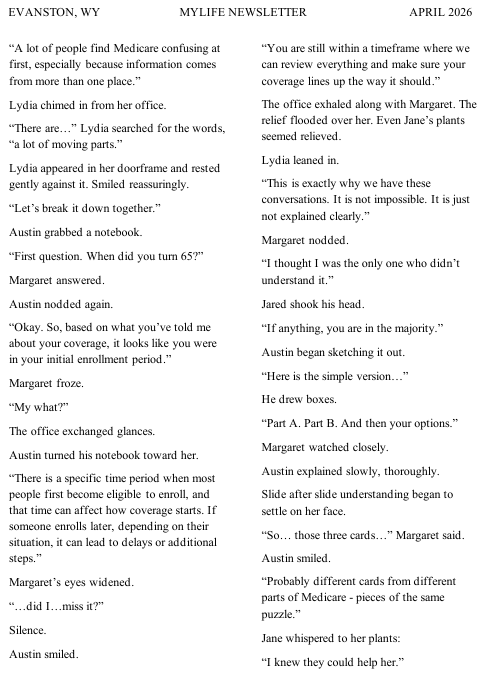 April Newsletter Continued