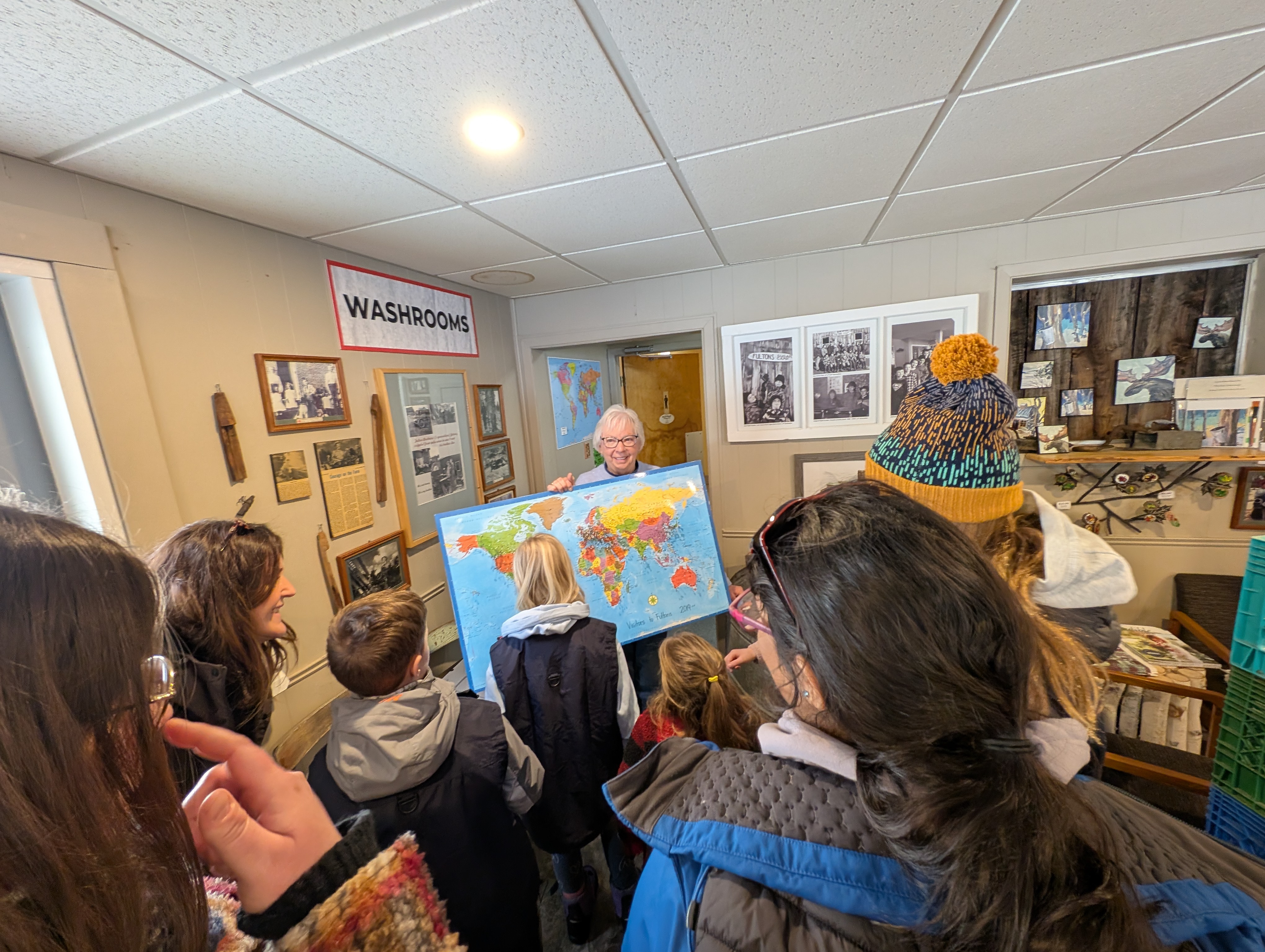 World map at Fulton's