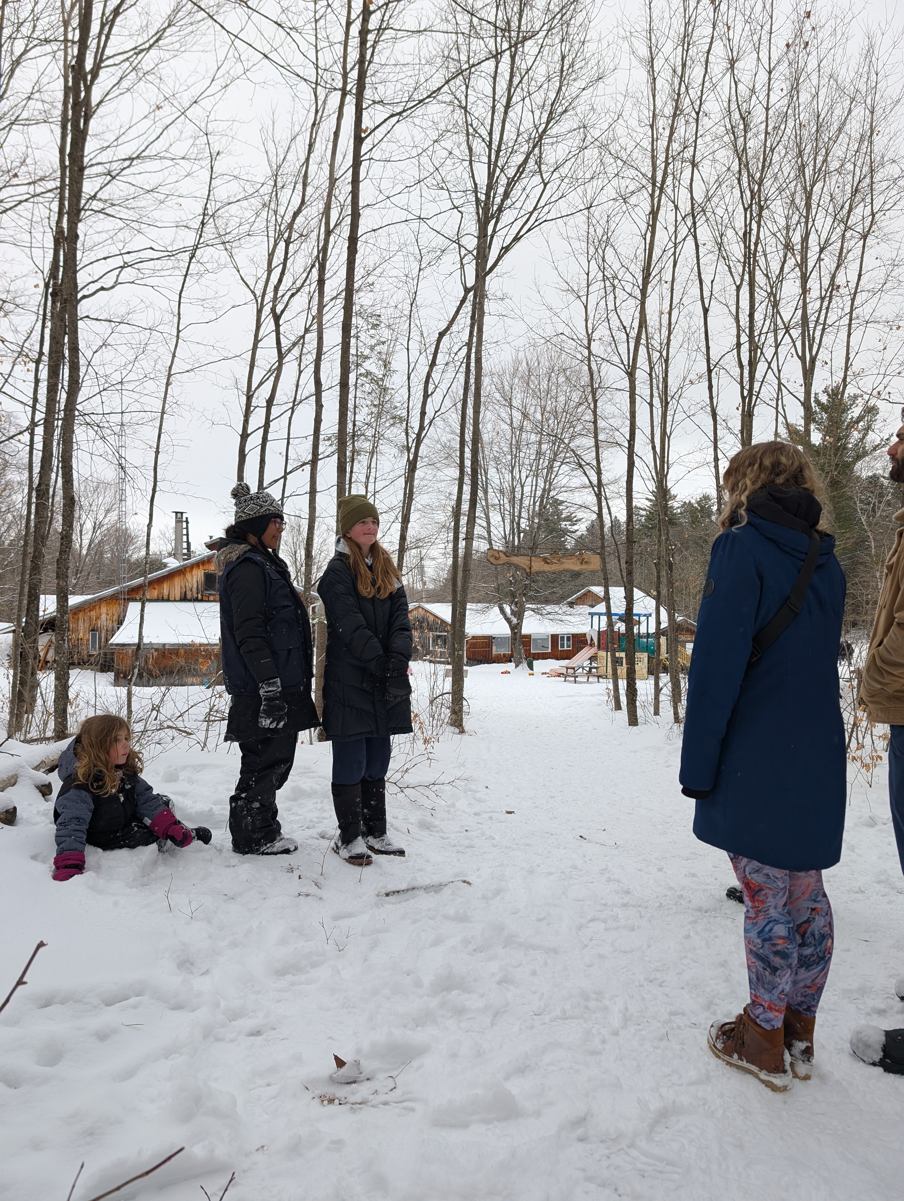 Tours guided by children for visitors to Fulton's Sugar Bush