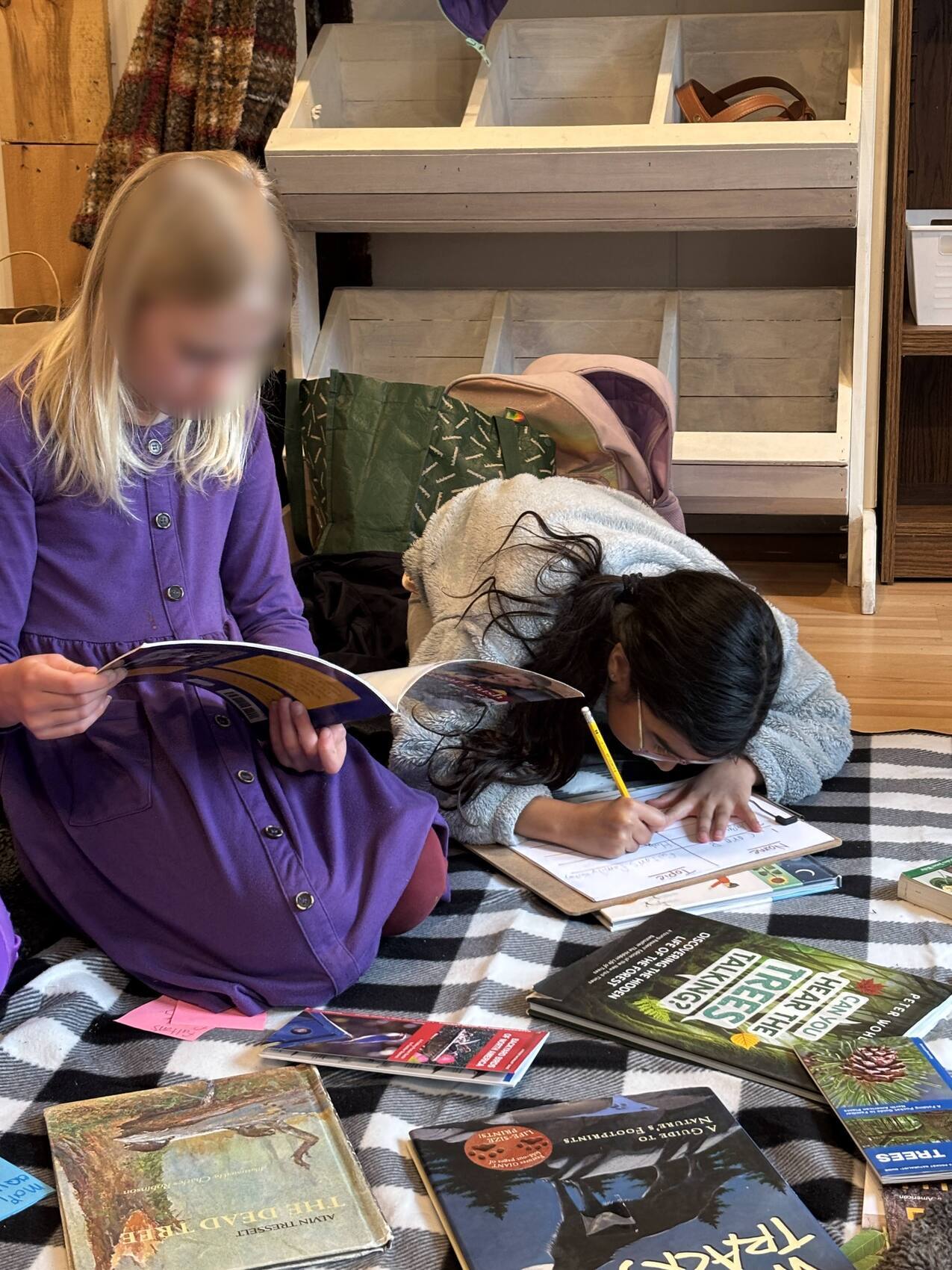 Learners working on tour scripts