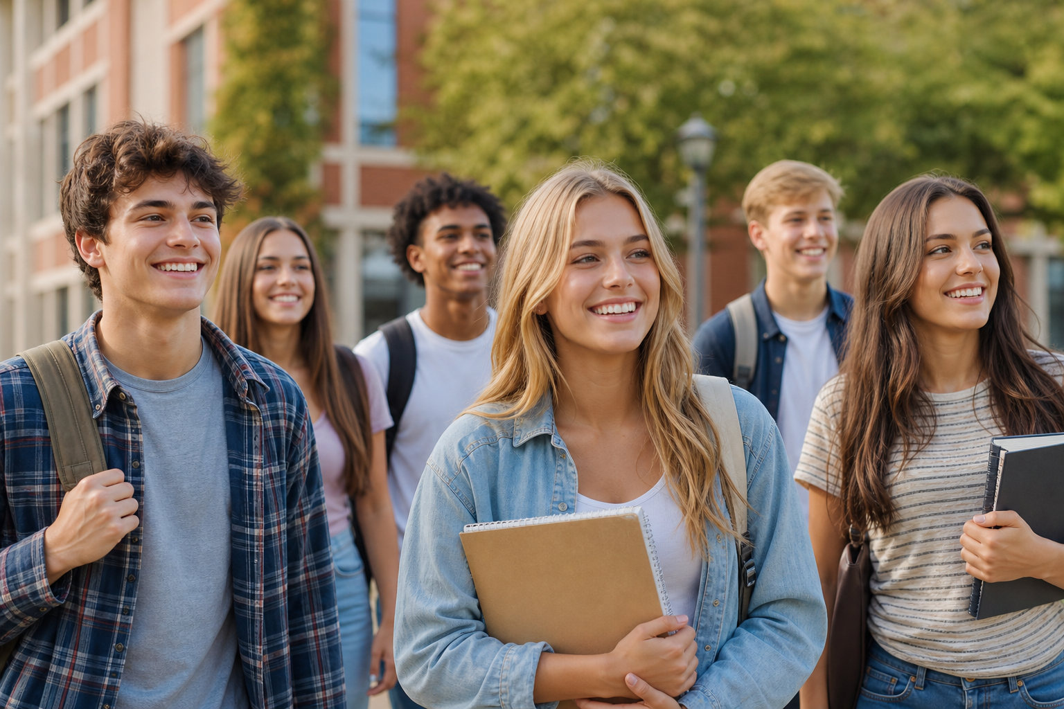 High school seniors planning for college