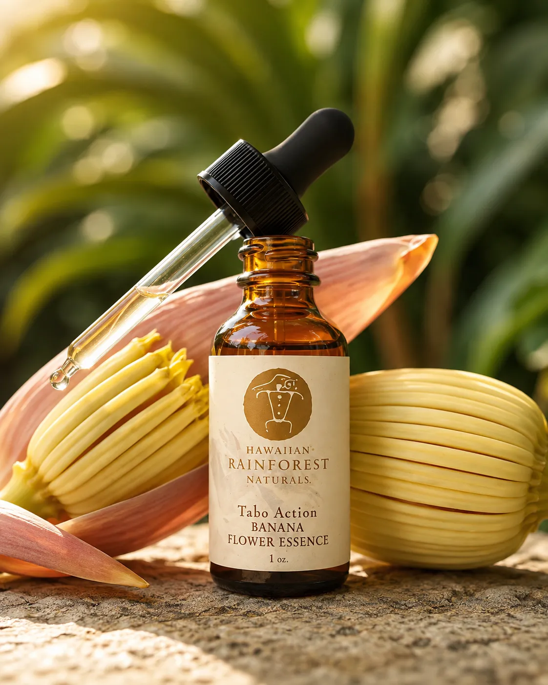 Banana Take Action Flower Essence bottle — Hawaiian Rainforest Naturals
