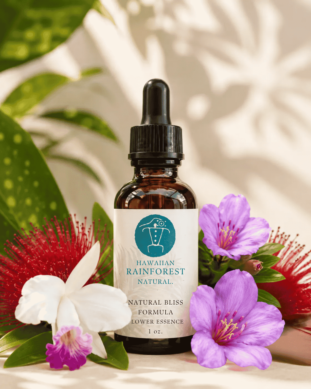 Natural Bliss Rejuvenate Flower Essence bottle — Hawaiian Rainforest Naturals