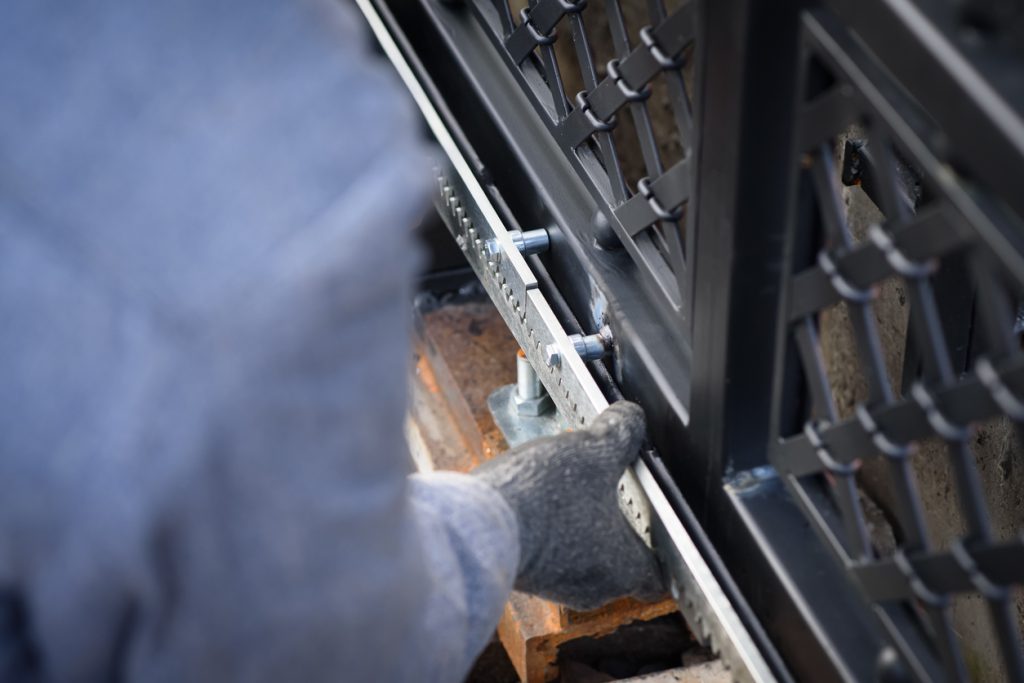automatic gate installation