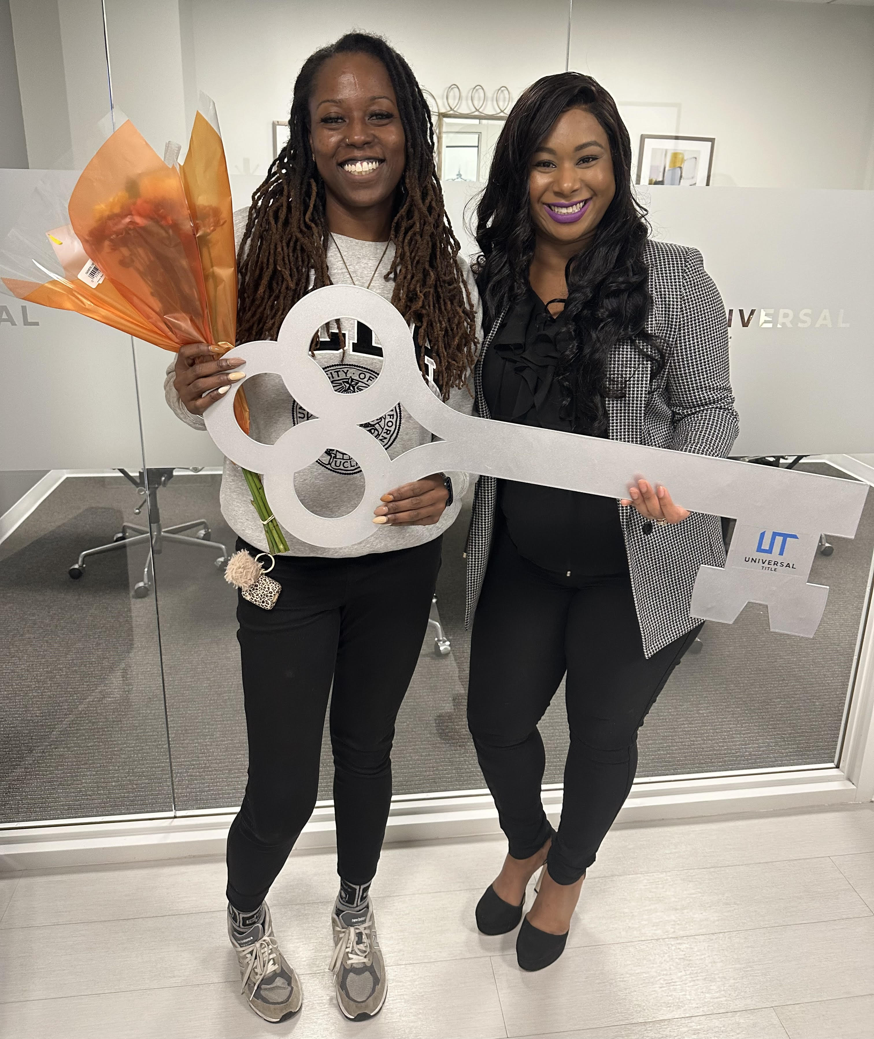 Happy buyer at closing