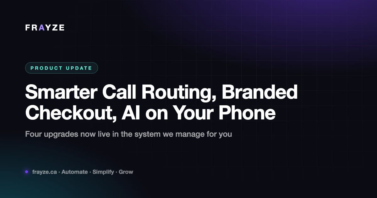 New This Week: Smarter Call Routing, Branded Checkout, and AI on Your Phone