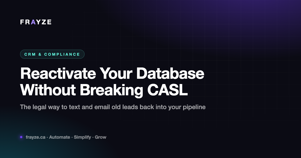 Database Reactivation in Canada: How to Stay CASL-Compliant