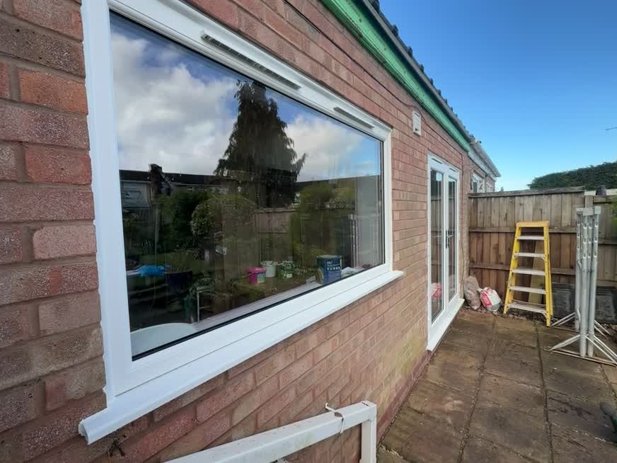 New white uPVC windows fitted to a residential property in Halesowen