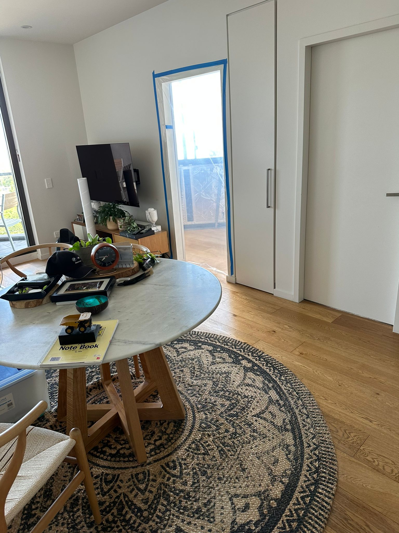 Room affected by hidden mould along external wall after professional mould remediation in Gladesville NSW