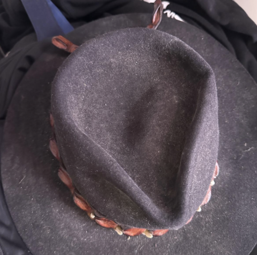 Mould discovered on clothing stored inside a bedroom wardrobe during a professional moisture investigation at a residential property in Edensor Park.