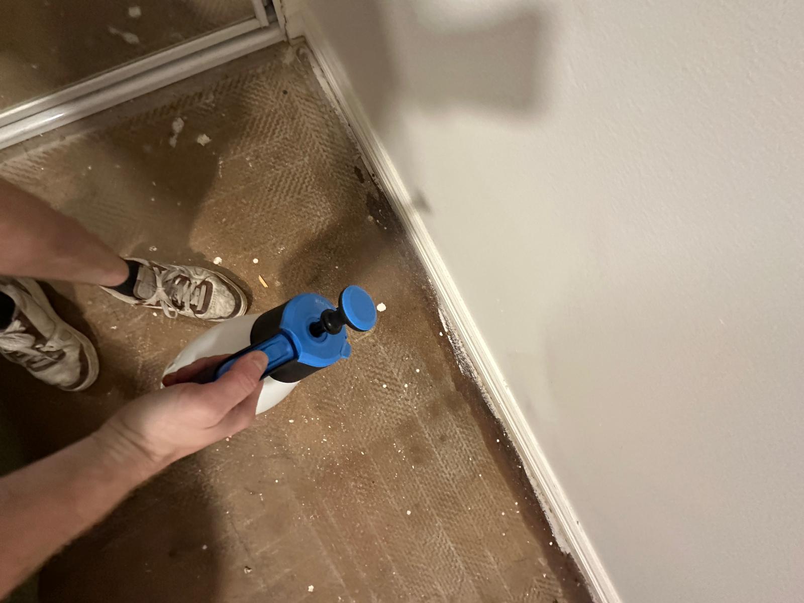 Water damage and mould restoration in Caringbah South, NSW, following a leak that caused hidden moisture to spread through carpets, rooms and building materials.