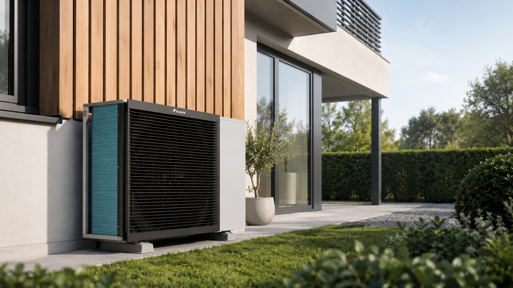 Air source heat pump installation by Alpha Solar