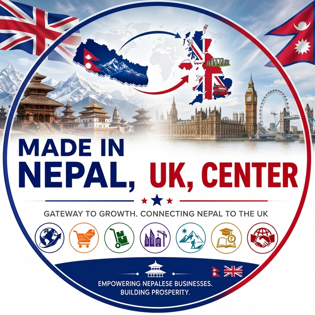 Made in Nepal, UK Center Logo