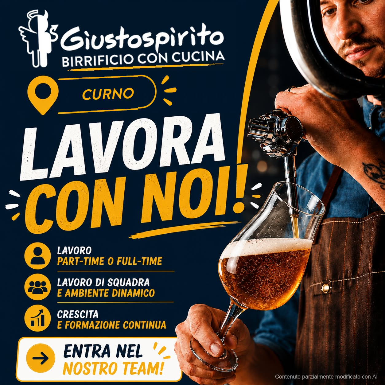 Giustospirito Curno - Lavora con noi: selezioniamo personale di sala, cucina e pizzeria
