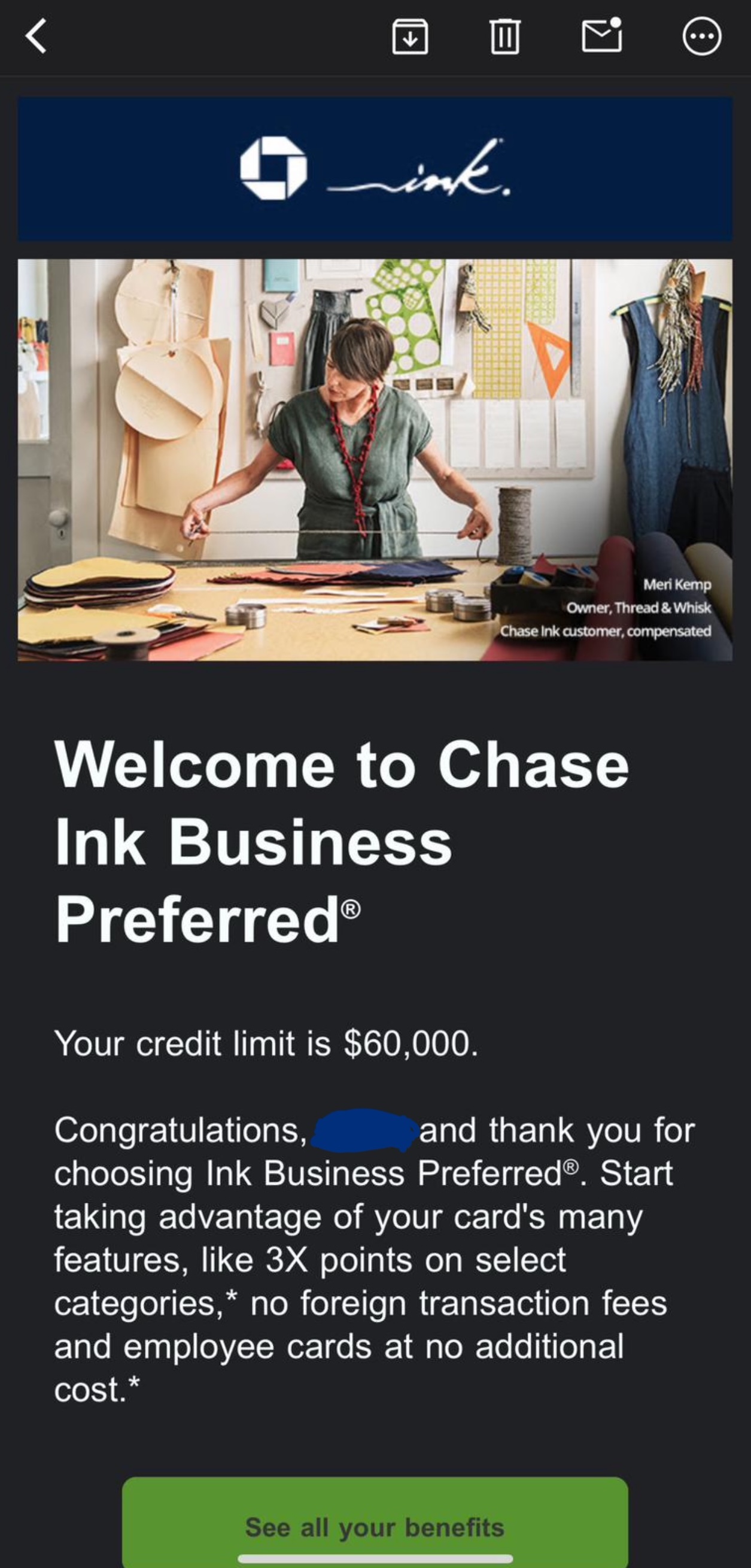 Resultado real de cliente — línea de crédito aprobada