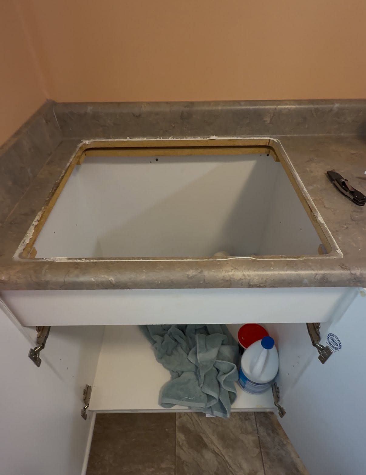 Utility sink replacement before and after, by Salty Dog Plumbing