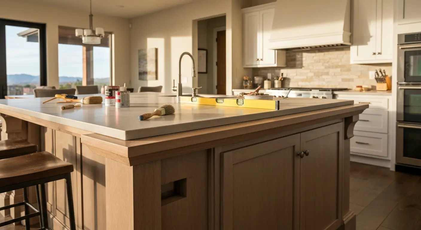 Kitchen island design and installation