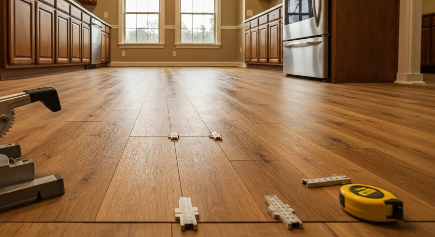 Luxury vinyl plank installation