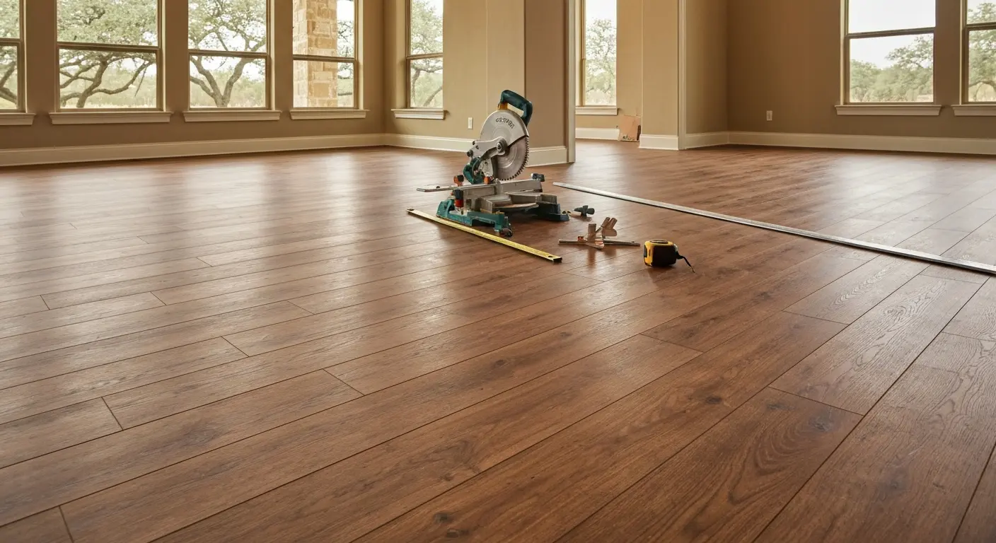 Laminate flooring installation
