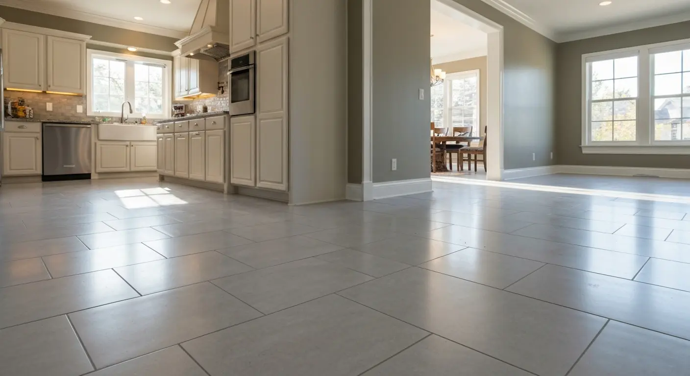 Kitchen flooring and layout