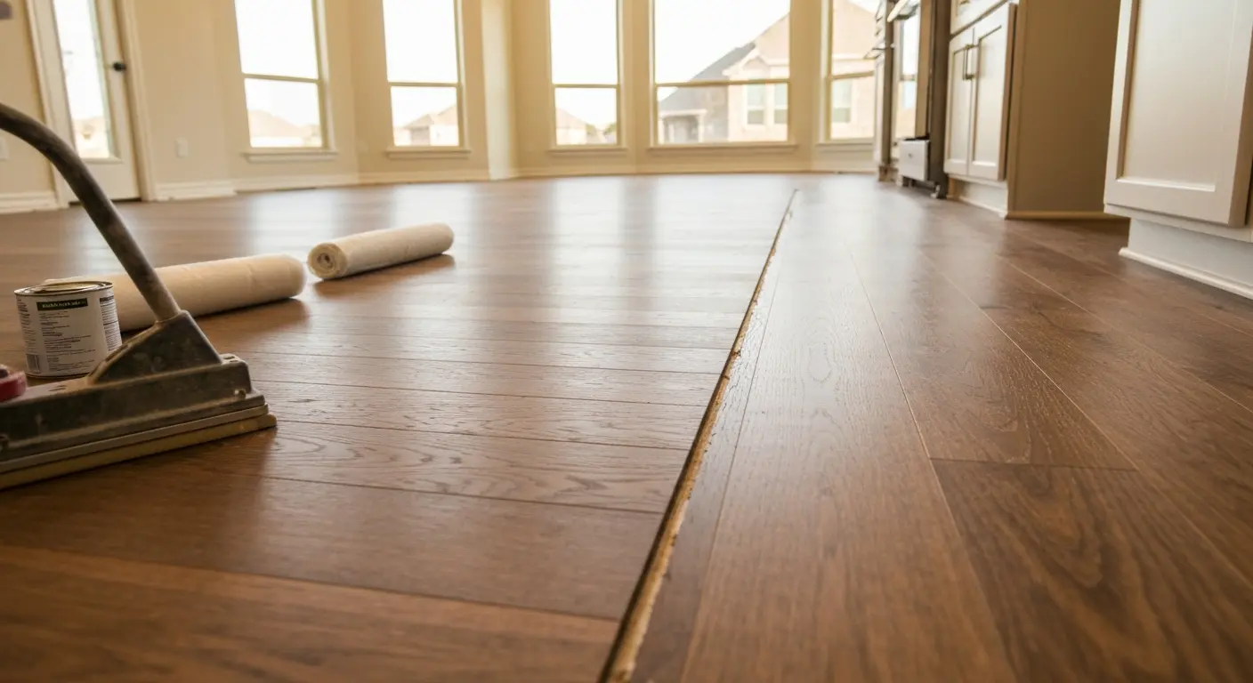 Hardwood kitchen flooring