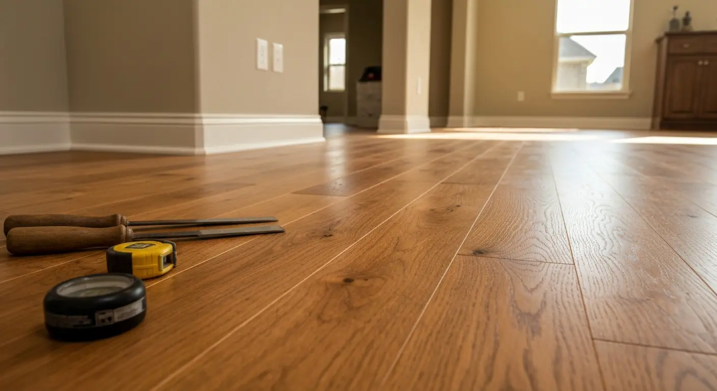 Solid hardwood flooring installation