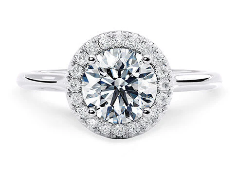 Halo engagement ring